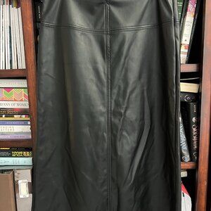 A New Day black pleather pencil skirt. Size 10